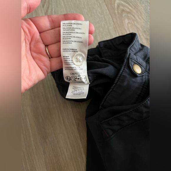 Pilcro Anthropologie Women’s Demilune Utility Pants Dark Grey - Size 27 - Picture 5 of 8